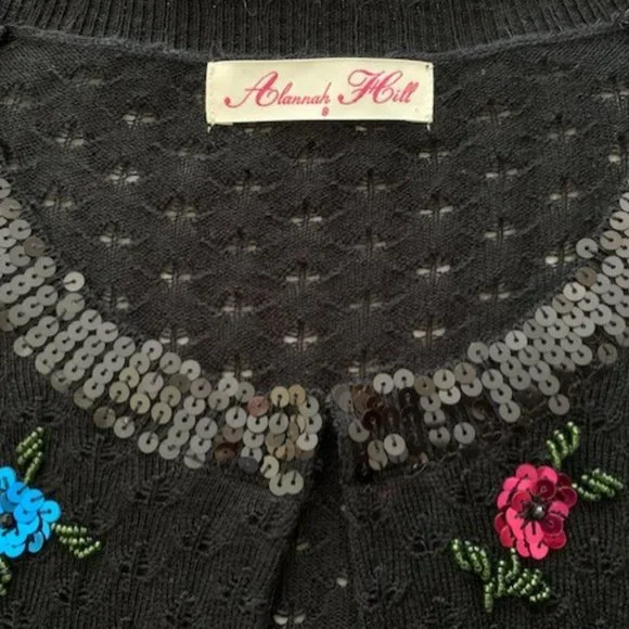 Alannah Hill Black Bolero Size 8 - Picture 3 of 4